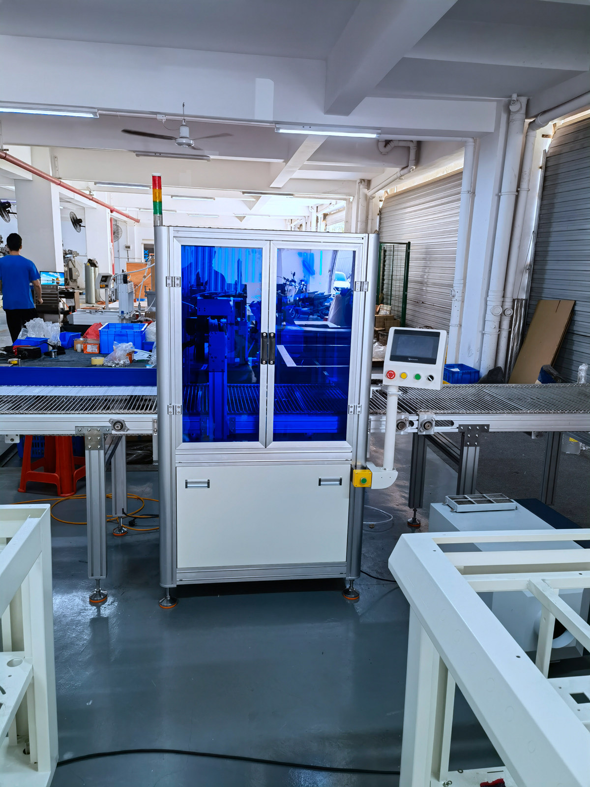 单双组份胶水三防灯植物灯自动喷胶机带废料废气回收